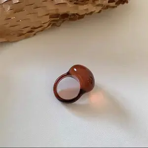 Oval Resin Finger Rings for Women