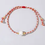 Natural Freshwater Pearl Bead Braided Bead Bracelets