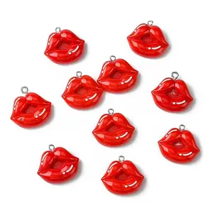 10Pcs Opaque Resin Pendants
