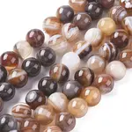 Natural Striped Agate/Banded Agate Beads Strands