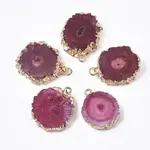 Natural Druzy Agate Pendants