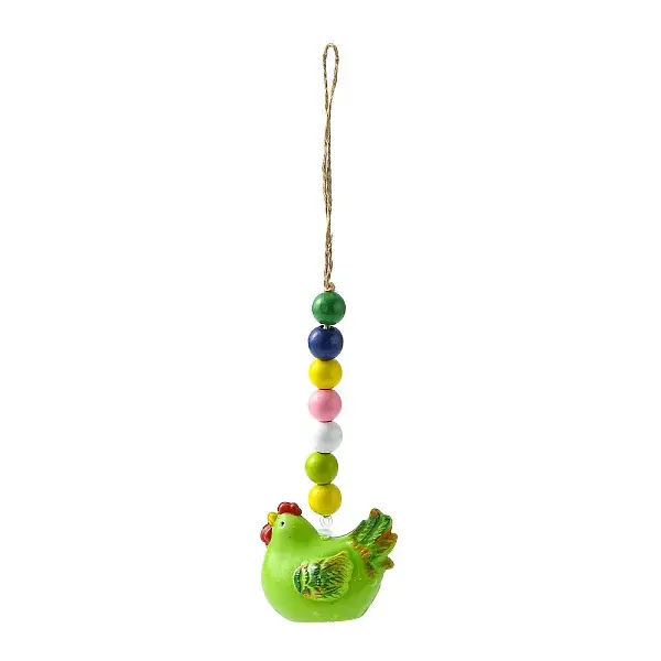 Easter Theme Plastic Hen Pendant Decorations