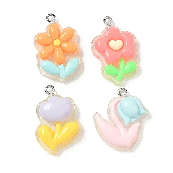 Transparent Resin Pendants