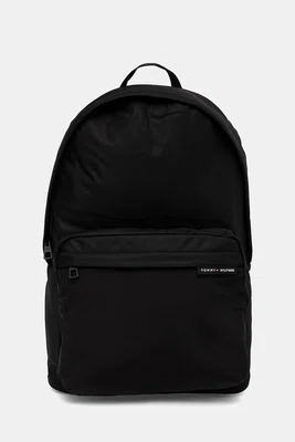 Batoh Tommy Hilfiger pánský, černá barva, velký, hladký, AM0AM13066