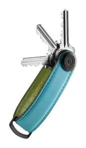 Klíčenka Orbitkey Leather Sea Foam