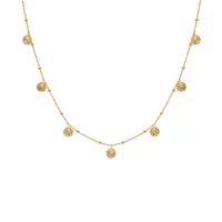 Hot Diamonds Módní pozlacený náhrdelník s přívěsky Jac Jossa Embrace CH108