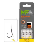 Mikado návazec feederový mf14 braided push stop barbless 8 ks 10 cm - 0,14 mm vel. 8