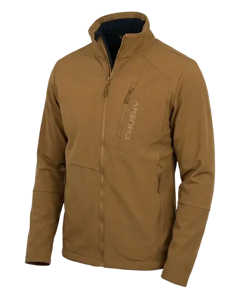 Husky  Salfa M mustard, M Pánska softshell bunda