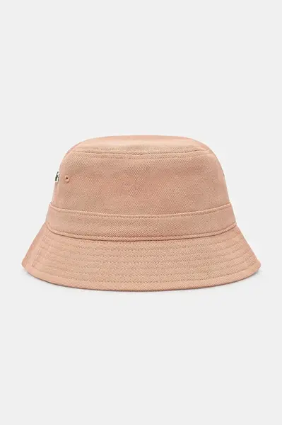 Bavlněný klobouk Lacoste růžová barva, RK2056