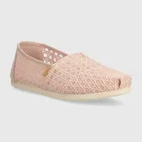 Tenisky Toms Alpargata růžová barva, 10020659