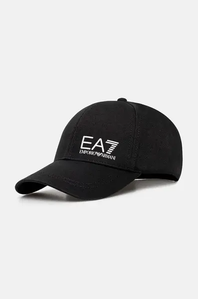 Bavlněná baseballová čepice EA7 Emporio Armani