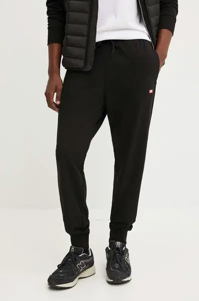 Tepláky Diesel P-TARGA-K1 černá barva, hladké, A14829.0HAYT