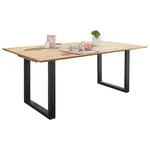 P & B JÍDELNÍ STŮL, divoký dub, 140/90/75 cm