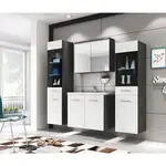 P & B KOUPELNA antracitová, vysoce lesklá bílá