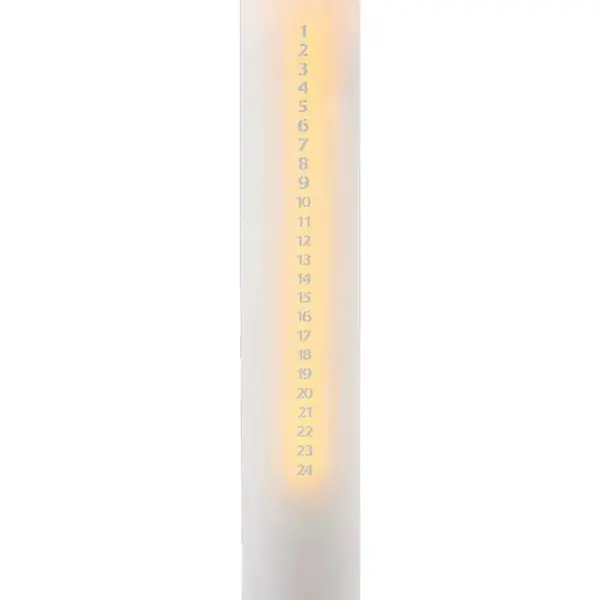 Adventní LED svíčka Sirius Sara bílá barva