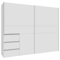 Carryhome SKŘÍŇ S POSOUVACÍMI DVEŘMI, bílá, 250/200/61 cm