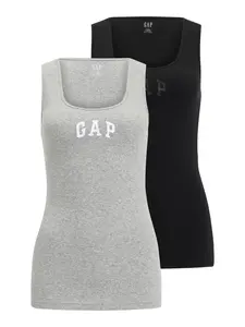 Gap Tall Top  sivá melírovaná / čierna / biela