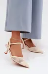 Dámské sandály na podpatku Boto Light Beige Brilora