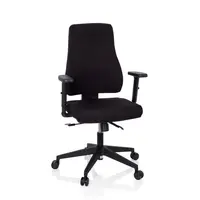 MID.YOU OTOČNÁ ŽIDLE, plochá tkanina, černá