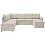 Carryhome SEDACÍ SOUPRAVA, textil, přírodní barvy