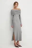 Šaty Answear.LAB šedá barva, maxi