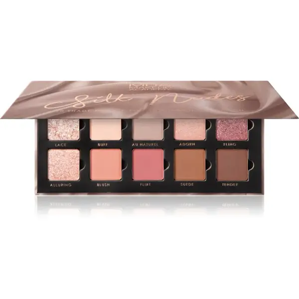 MUA Makeup Academy Eyeshadow Collection 10 Shade Palette paletka očných tieňov odtieň Silk Nudes 11 g