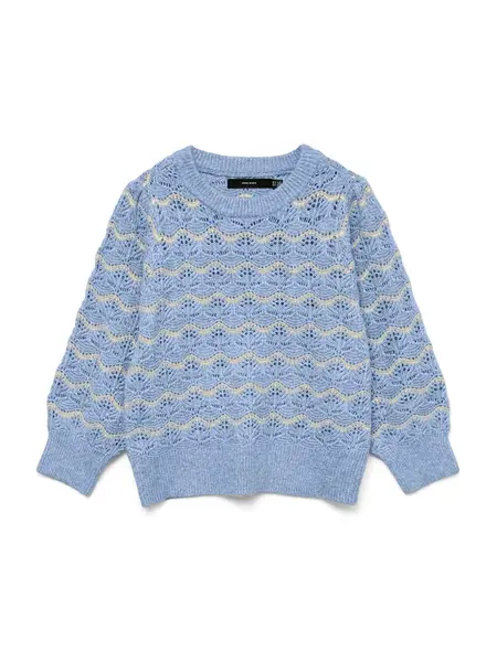 VERO MODA Sveter 'VMLEONOR'  krémová / modrosivá