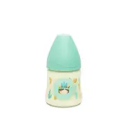 SUAVINEX Kojenecká láhev 150 ml, silikon, 3-poziční, modrý indián