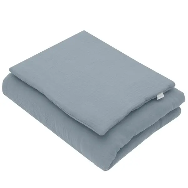 Mušelínový set s výplňou New Baby 80x70 cm modrý , 20C55569