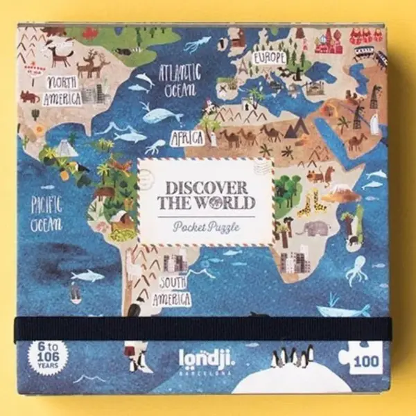 Kapesní puzzle Kolem světa - 100 pcs
