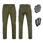 Moto kalhoty W-TEC Nuksan zelená 30/34
