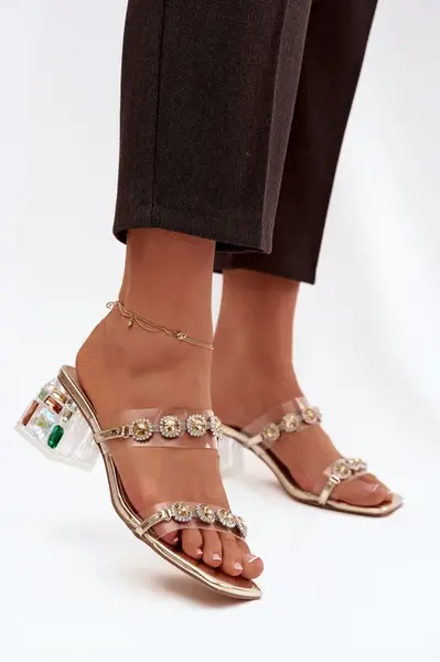 Dámské sandály s krystaly S. BARSKI