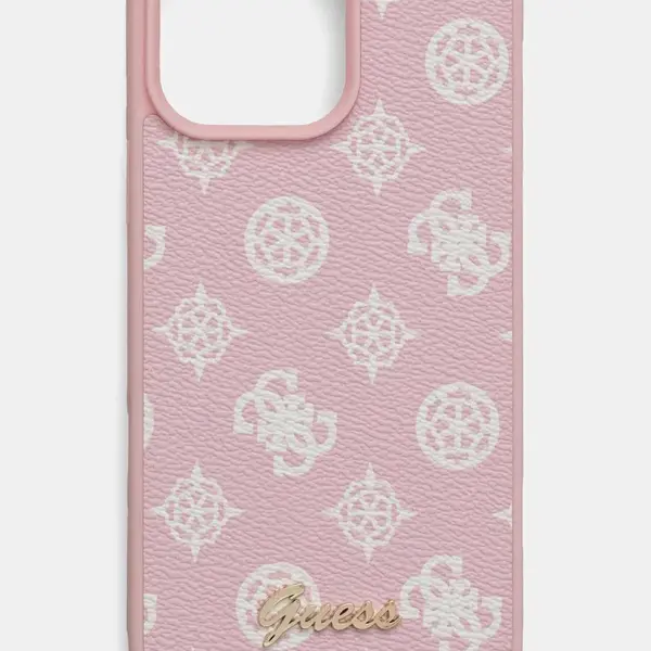 Obal na telefon Guess iPhone 16 Pro Max 6.9 růžová barva, GUHMP16XPGPYSP