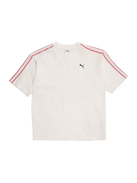 PUMA Tričko  svetločervená / čierna / biela