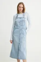Džínové šaty G-Star modrá barva, midi