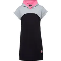 Lewro DRESS 252371 Dívčí krátké šaty s kapucí, černá, velikost 164-170