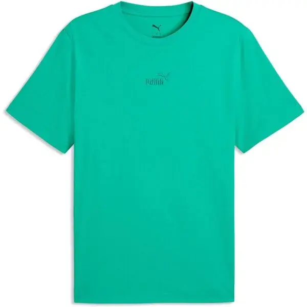 Puma ESSENTIALS SMALL NO.1 LOGO CENTERED TEE Pánské tričko, zelená, velikost