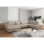 Sit & More SEDACÍ SOUPRAVA, textil, šedohnědá