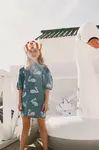 Dětské bavlněné šaty Tinycottons BIG SWANS DRESS