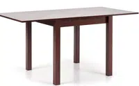 HALMAR Jídelní rozkládací stůl GRACJAN černý ořech 80-160x80 cm
