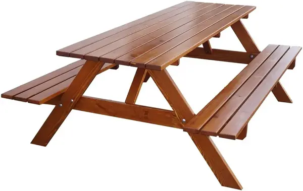 ROJAPLAST Zahradní set PIKNIK dřevěný - 200 cm - lakovaný