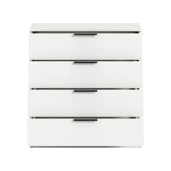 Livetastic KOMODA, bílá, 74/80/35 cm
