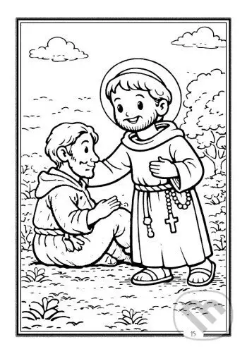 Maľovanka - Svätý František z Assisi