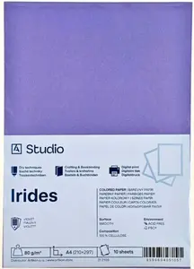 Barevný papír A4 80g Irides – fialový 10 listů
