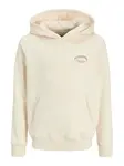 Jack & Jones Junior Mikina  hrdzavohnedá / biela ako vlna