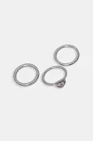 Prstýnky Coach 3-pack 506186RHO653
