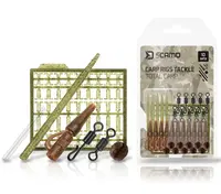 Delphin set kaprařských montáží scamo total carp závěsky a převleky a obratlíky a zarážky 10 setů