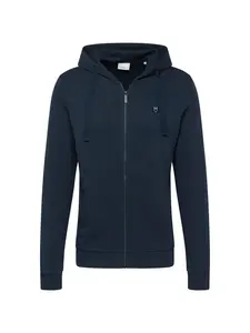 KnowledgeCotton Apparel Tepláková bunda  tmavomodrá