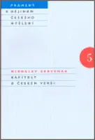 Kapitoly o českém verši (poškozená) - Miroslav Červenka