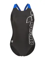 ARENA Jednodielne plavky 'SCRATCHY'  kráľovská modrá / čierna / biela